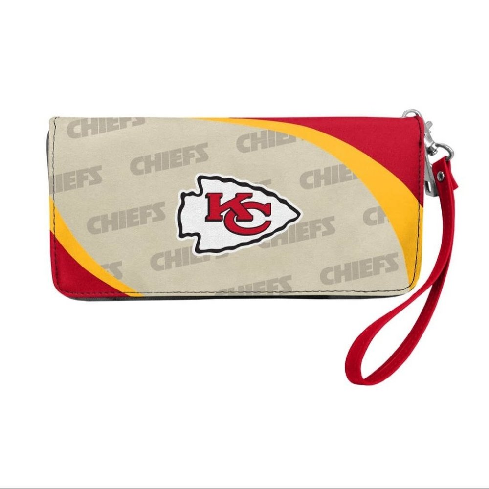 NFL Kansas City Chiefs Curve Zip Organizer Wallet